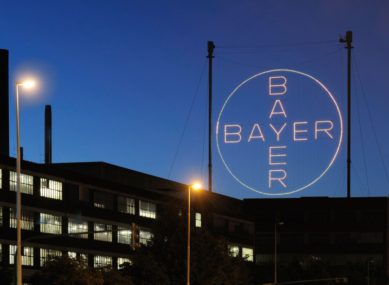 Das Bayer-Kreuz in Leverkusen. Foto: Bayer AG 